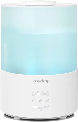 raydrop Humidificadores para dormitorio, humidificadores de niebla fría de 3.0L para habitación grande y hogar, humidificador de aire de llenado
