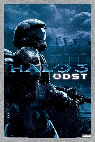 Miniatura 8 de Trends International aureola: ODST - Póster de pared de arte clave, 14.725 "x 22.375", versión enmarcada de madera de granero