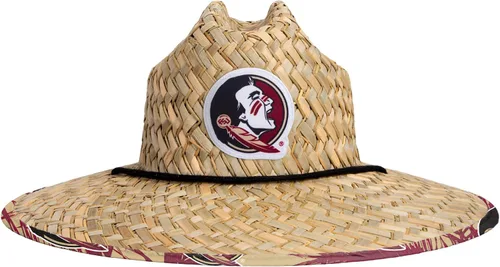 Miniatura 2 de FOCO - Sombrero de paja con logotipo de equipo universitario de NCAA y estampado floral para hombre TEAM LOGO