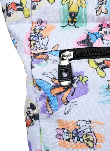 Miniatura 6 de Disney Bolsa de viaje con cremallera de Mickey Minnie Donald Daisy Goofy Plutón Print Blanco