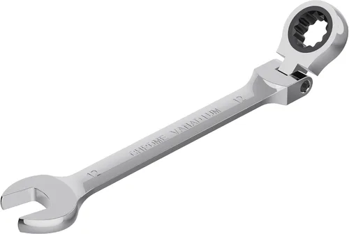 Miniatura 18 de Llave combinada de trinquete de cabeza flexible de 0.906 in, métrica, 72 dientes, caja de trinquete de 12 puntos y herramientas de llave de extremo