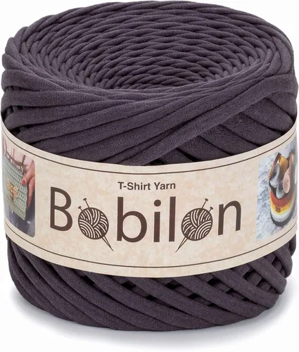 Miniatura 23 de Hilo de camiseta – 0.197-0.276 in – Cinta de punto para ganchillo, tejido, macramé, manualidades – 328.1 ft / 110 yardas – Hilo de algodón Apricot