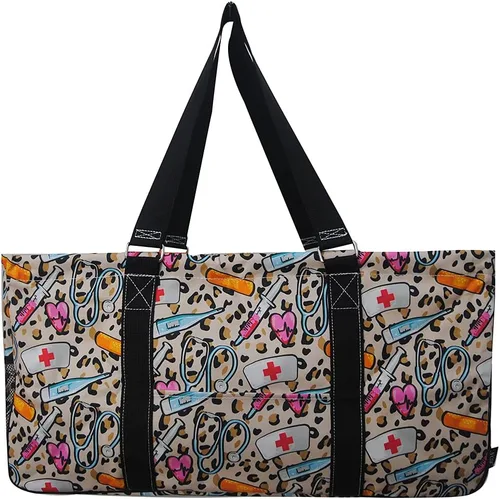 Miniatura 226 de NGIL Bolsa de comestibles reutilizable extra grande plegable de gran tamaño para comestibles, almacenamiento, picnic, playa, Bronco-negro occidental