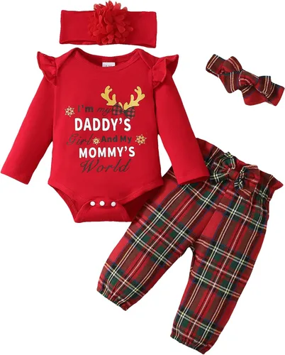 Miniatura 42 de SUNNY PIGGY Ropa para bebé recién nacida, con volantes, mameluco de algodón floral, conjunto de pantalones de algodón para niñas