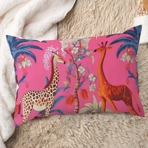 Miniatura 18 de ArogGeld Funda de cojín lumbar asiática de estilo chinoiserie, de lino marrón, pájaro y flor, funda de almohada asiática para sala de estar, A-6