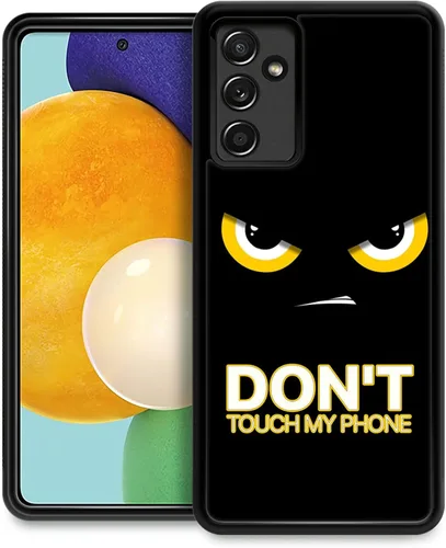CARLOCA Funda compatible con Samsung Galaxy A13 5G, diseño de Angry Dont Touch My Phone para niñas y niños, a prueba de golpes, antiarañazos, para