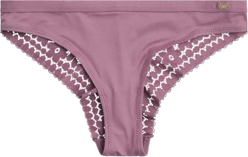 Miniatura 5 de Jessica Simpson Womens Underwear - 3 Pack Microfiber Lace Tanga Panties S-XL
