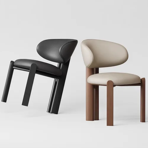 Miniatura 7 de Juego de 2 sillas de comedor tapizadas modernas, diseño cómodo con respaldo curvado para cocina, sala de estar, dormitorio u oficina