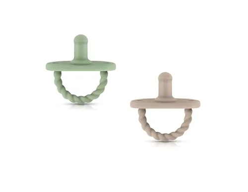 Miniatura 5 de Sweetie Chupetes de silicona para recién nacido, chupete de silicona suave, sin BPA, juego de 2 chupetes (negro)