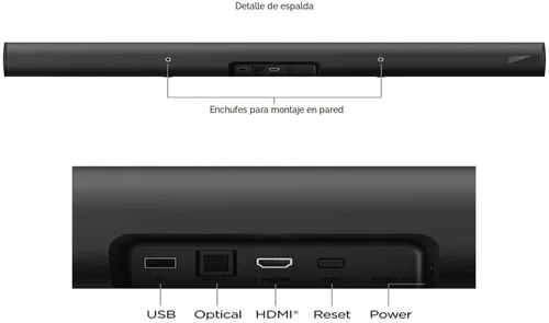 Miniatura 3 de Roku onn Barra de sonido inteligente con reproductor multimedia de transmisión 4K incorporado