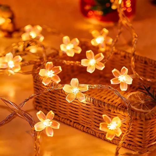 Miniatura 17 de FULLBELL Tira de luces rojas para interiores, 8 modos de luces de Navidad enchufables para dormitorio, 33 pies, 100 LED al aire libre