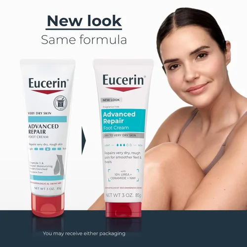 Miniatura 3 de Eucerin Advanced Repair Light Feel - Crema para pies, 3 onzas (paquete de 4)