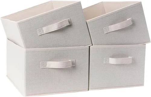 Miniatura 14 de Clothings - Contenedores de almacenamiento plegables, organizadores plegables y cestas de almacenamiento, cubo de almacenamiento para dormitorio