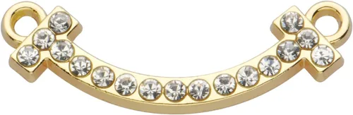 Miniatura 61 de Paquete de 20 dijes de diamantes de imitación chapados en oro, accesorios de cristal para collares, pulseras, joyería, manualidades, bricolaje