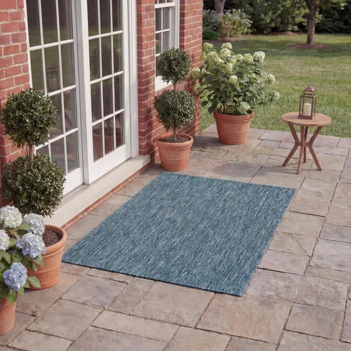 Miniatura 16 de SAFAVIEH Courtyard Collection CY8520 - Alfombra decorativa sólida para interiores y exteriores, impermeable, fácil limpieza, 2 x 3 pies 7 pulgadas