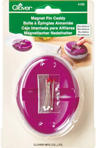 CLOVER Organizador de pines magnéticos, color burdeos, 4 pulgadas de alto x 31 pulgadas de largo x 1.4 de ancho