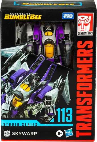 Miniatura 4 de Transformers Toys Studio Series Voyager Bumblebee 113 Skywarp, figura de acción de conversión de 6.5 pulgadas, 8+