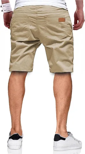 Miniatura 2 de JMIERR Men's Casual Shorts - Cotton Drawstring Summer Beach Stretch Twill Chino Golf Shorts