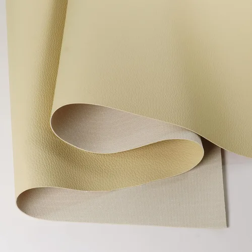 Miniatura 3 de Tela de cuero sintético de vinilo material impermeable marino 36 pulgadas de largo x 55 pulgadas de ancho 0.024 in de grosor, hojas de cuero de Beige
