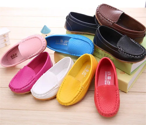 Miniatura 6 de Lonsoen - Mocasines de meter para niños y niñas, suaves y de vestir