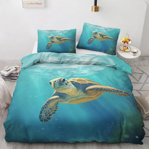 Miniatura 17 de Funda de edredón abstracta tamaño individual Juego de ropa de cama de arte colorido 2 piezas Funda de edredón con patrón de microfibra suave
