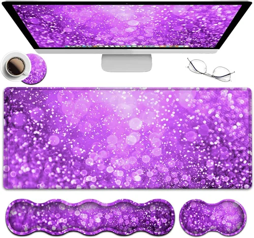Miniatura 10 de Alfombrilla de mouse para juegos XXL, alfombrilla de escritorio grande Ouija Board Witch extendida, alfombrilla de mouse de goma antideslizante
