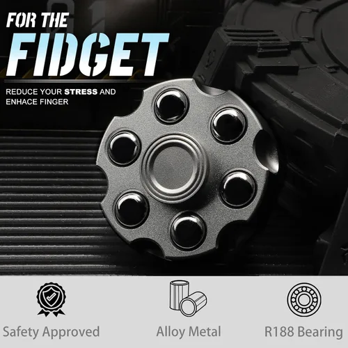 Miniatura 3 de Juguetes de Spinner Fidget de aleación genial, juguetes de Spinner Fidget de metal para niños y adultos, cubo Fidget bloque de cadena pequeña