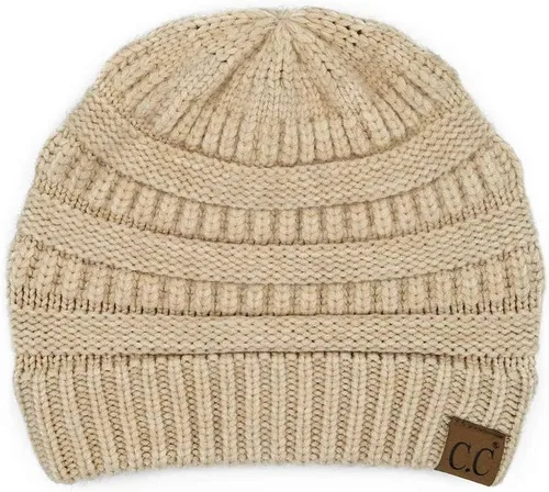 Miniatura 326 de C.C Trendy Warm Chunky Soft Stretch Cable Knit Beanie