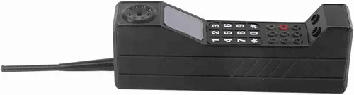 Miniatura 6 de Adorno retro de ladrillo para teléfono celular, modelo vintage de teléfono celular, adornos de simulación a la antigua moda (negro), Negro -, Vintage