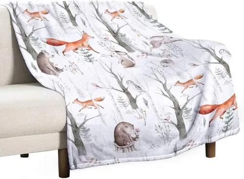 Miniatura 20 de Mantas de franela retro con alces y ciervos, estilo vintage de cabaña campestre rústica de montaña y granja, manta de cama para sofá, silla y cama
