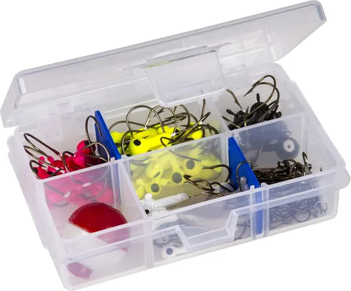 Flambeau Outdoors 1002 Tuff Tainer, caja de bandeja de aparejos de pesca, incluye [2] divisores Zerust, 6 compartimentos