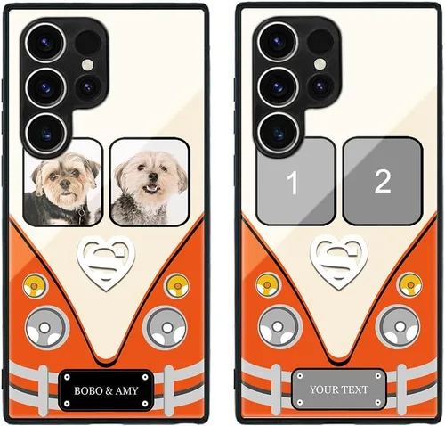 Miniatura 523 de Funda de teléfono personalizada para Samsung Galaxy S22+ / S22 Plus 5G, funda de TPU suave de vidrio templado antiarañazos personalizada con foto