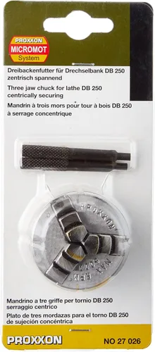 Miniatura 3 de Proxxon 27026 Accesorio de portabrocas de tres mandíbulas para el torno PROXXON DB 250