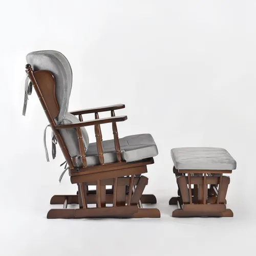 Miniatura 3 de Juego de silla y otomana Comfort Deluxe Glider (Plata)