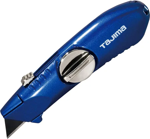 Tajima AC-500B cuchillo multiuso con traba automática, 3/4" (Azul) Cuchilla retráctil