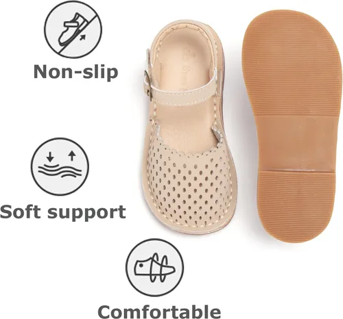 Miniatura 78 de THEE BRON Sandalias cómodas para niñas, zapatos para niños, sandalias rellenas