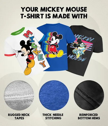 Miniatura 6 de Disney Camiseta de Mickey Mouse (juegos) Donald Duck Goofy Plutón Graphic Fantasia Outfit Tee Bebé Niños Pequeños Cumpleaños a Niños Ropa