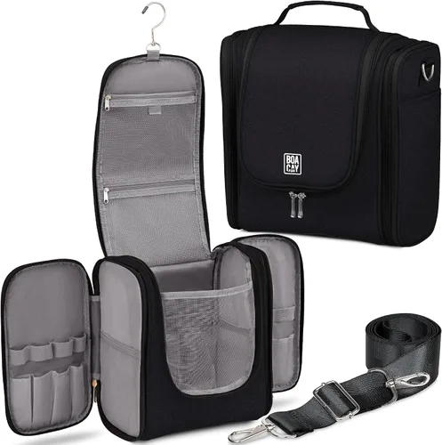 Miniatura 14 de Bolsa de aseo colgante extra grande de viaje BOACAY para mujeres y hombres, bolsa de maquillaje
