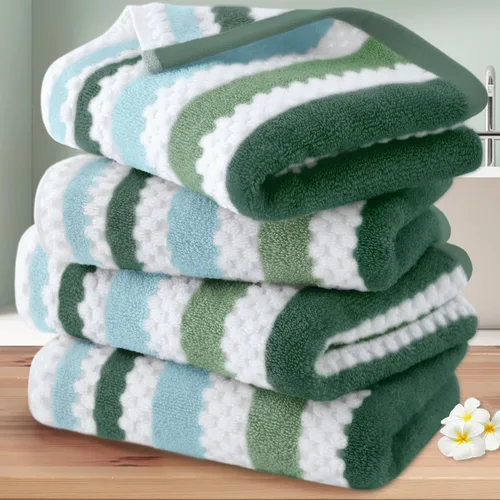 Miniatura 15 de Paños de lavado de algodón para ducha (6 piezas, 13 x 13 pulgadas), de secado rápido, gruesos, absorbentes, toallas faciales suaves para baño, juego