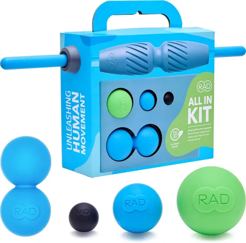Miniatura 8 de RAD Paquete de viaje portátil - Juego de masaje compacto de liberación miofascial, herramientas de recuperación muscular para viajes, incluye