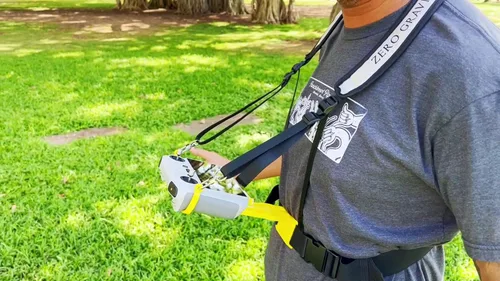 Bestem Aerial Arnés de hombro RC manos libres de gravedad cero/soporte de cuerpo con cordón para controlador DJI RC (Mini 3 Pro), innovador soporte
