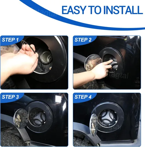 Miniatura 5 de Tapa de gas para llenado de depósito de combustible, tapa de gasolina compatible con Hummer H2 2004 2005 2006 2007, Hummer H3 2006 2007 2008 2009