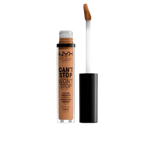 Miniatura 22 de NYX PROFESSIONAL MAKEUP Can't Stop Won't Stop - Corrector de contorno, 24 horas de cobertura total y acabado mate - Vainilla 06 VAINILLA