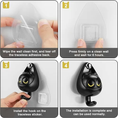 Miniatura 6 de Llavero de búho nocturno, llaves de soporte para llaves, llave de pared magnética de búho nocturno, lindo soporte para llaves de búho, creativo y 3