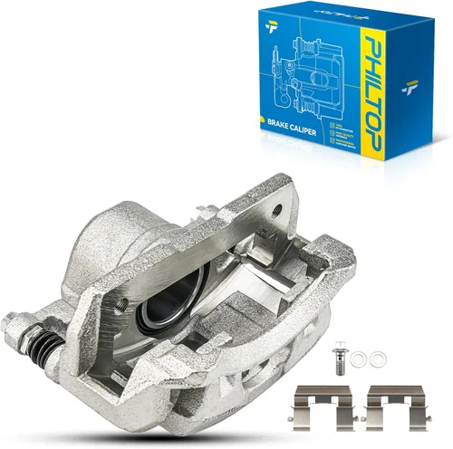 Miniatura 13 de PHILTOP Conjunto de Pinza de Freno de Disco Delantero Compatible con Jeep Wrangler 1990-2006, Jeep Cherokee 1990-2001, Grand Cherokee 1993-1998