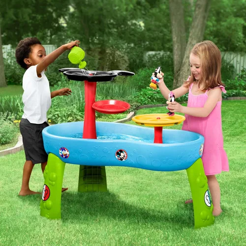 Miniatura 2 de Delta Children - Mesa de agua de Mickey Mouse de Disney Mesa de juego de agua de 3 niveles con juego de 11 piezas Mesa sensorial de agua +