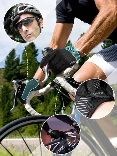 Miniatura 2 de COFIT Guantes de ciclismo antideslizantes para hombres y mujeres, guantes transpirables para pantalla táctil, guantes de bicicleta de montaña