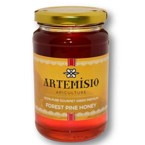 Miniatura 6 de Artemisio Miel griega – Miel mediterránea natural 100% pura cruda Sin filtrar, ricos antioxidantes Tarro de miel artesanal gourmet (16 onzas)