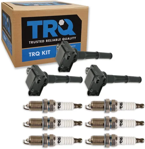 Miniatura 29 de Kit de Bobina de Encendido y Bujía TRQ 8 Piezas Bujías de Iridio Compatibles con Mercedes-Benz C250 2012-2015 y SLK250 2012-2015