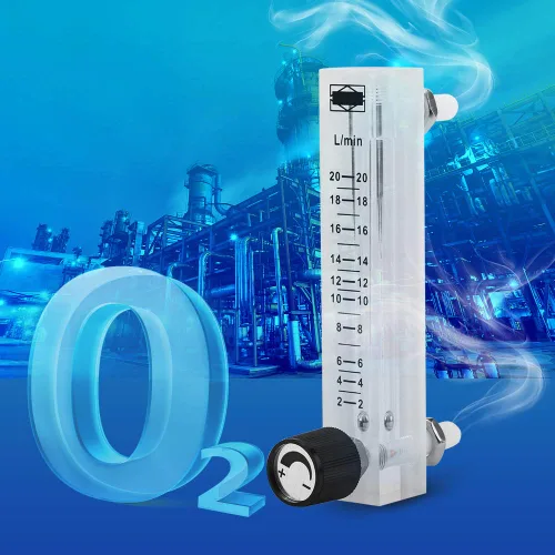 Miniatura 6 de Caudalímetro de gas de aire acrílico 2-20LPM con válvula de control para medir gas de control